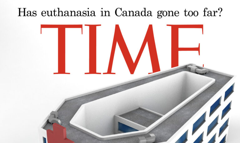 Magazine Cover, for TIME: Canada’s Euthanasia Problem